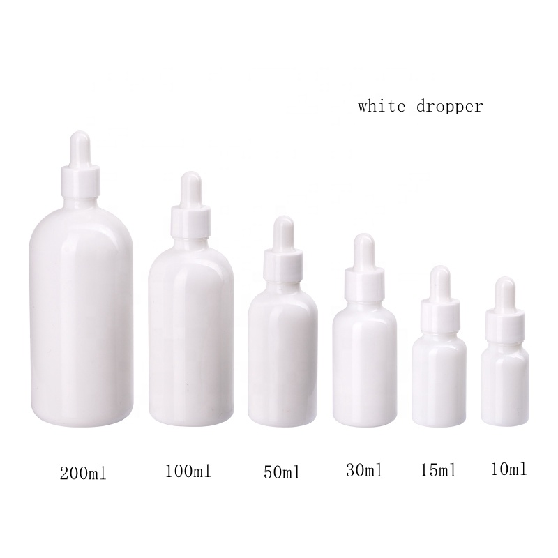 Juice Bottle Dropper - Dropper Flaschen Weiß Porzellan Glas 5-100ML