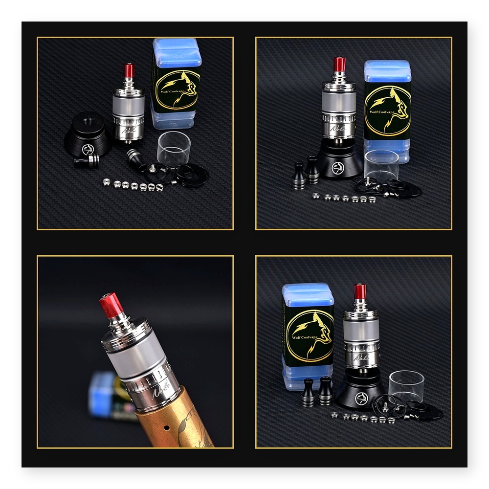 Vaping Air - Wolfcoolvape NOLA RTA 3,2ml Wiederaufbaubarer Atomizer-Tank