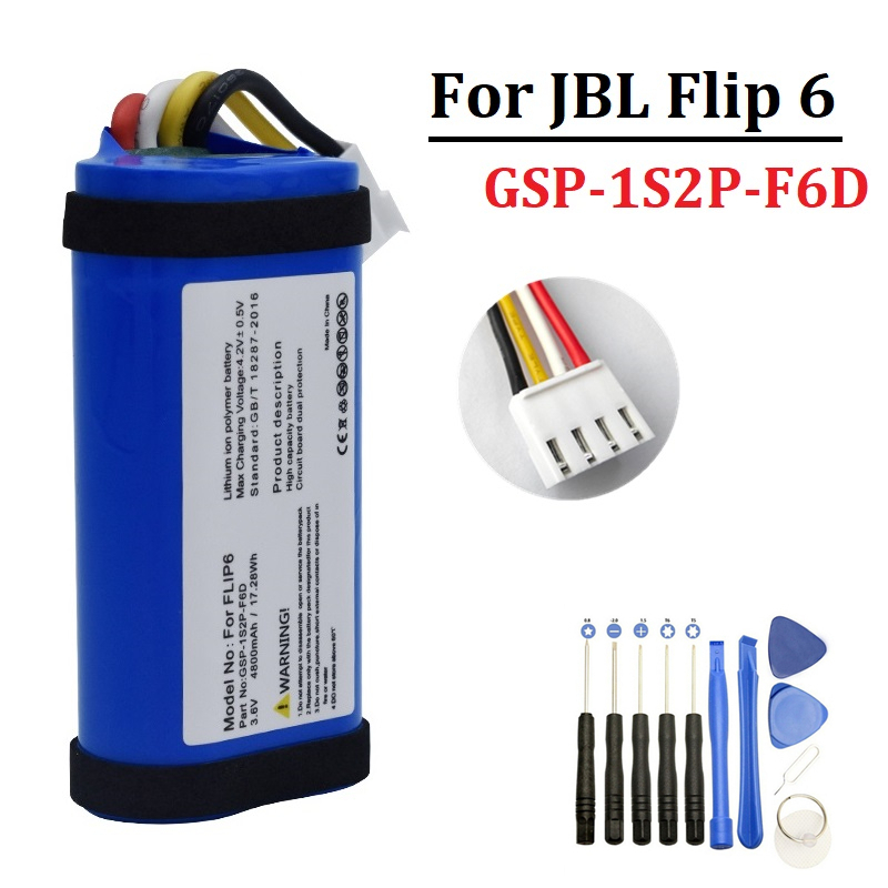 Jbl Speaker Flip 6 - 4800 mAh Batterie Für JBL Flip