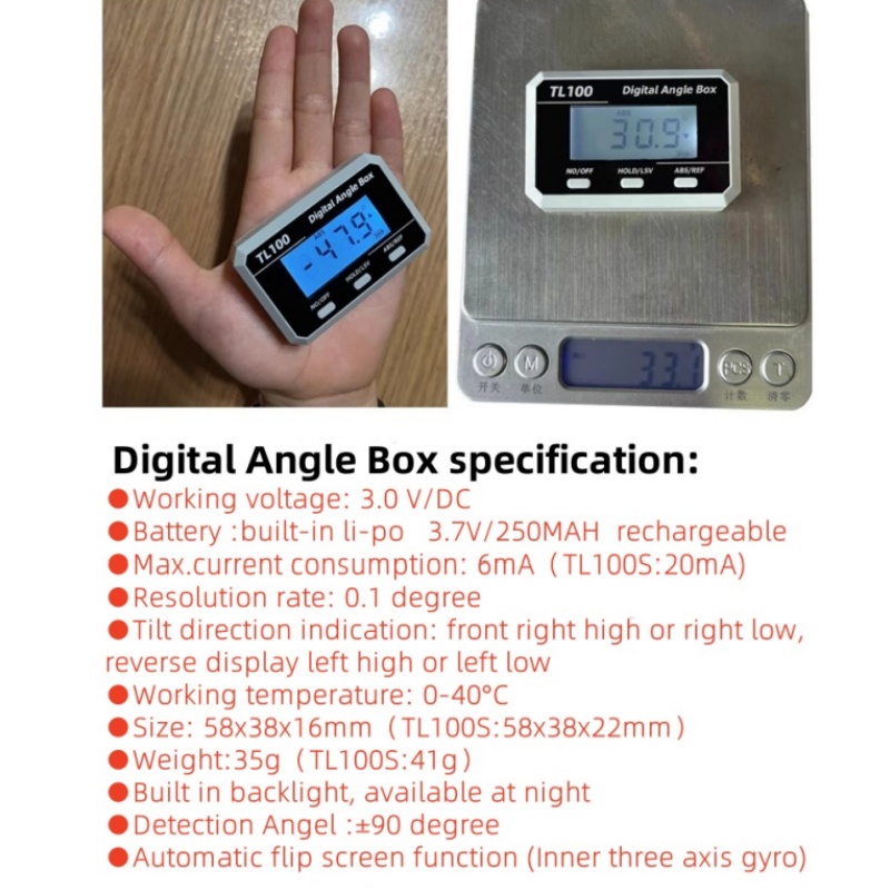 Horizontaler Winkelmesser Wink – Battery Case Storage Bewertung und Preis